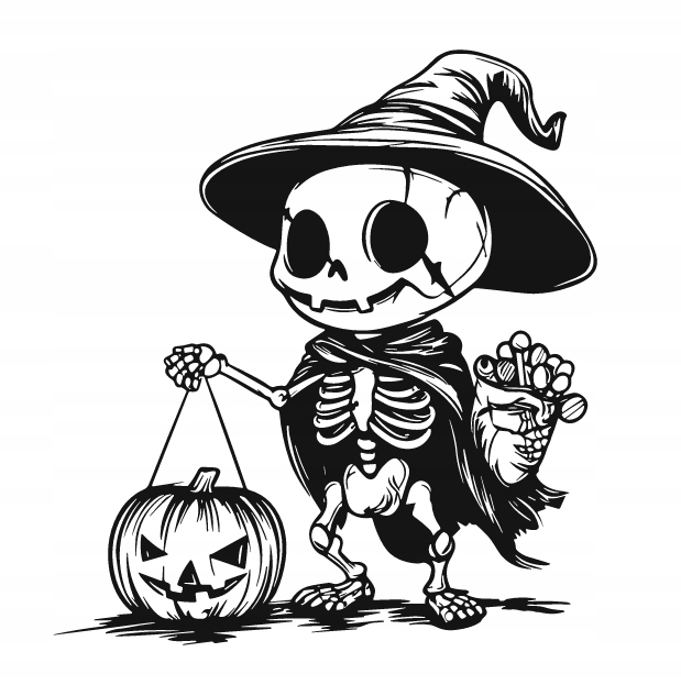 DEKORACJA ścienna Obraz wzór SZKIELET