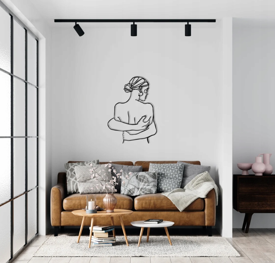 DEKORACJA ścienna Obraz wzór SYLWETKA PRZYTULONEJ KOBIETY - obrazek 3
