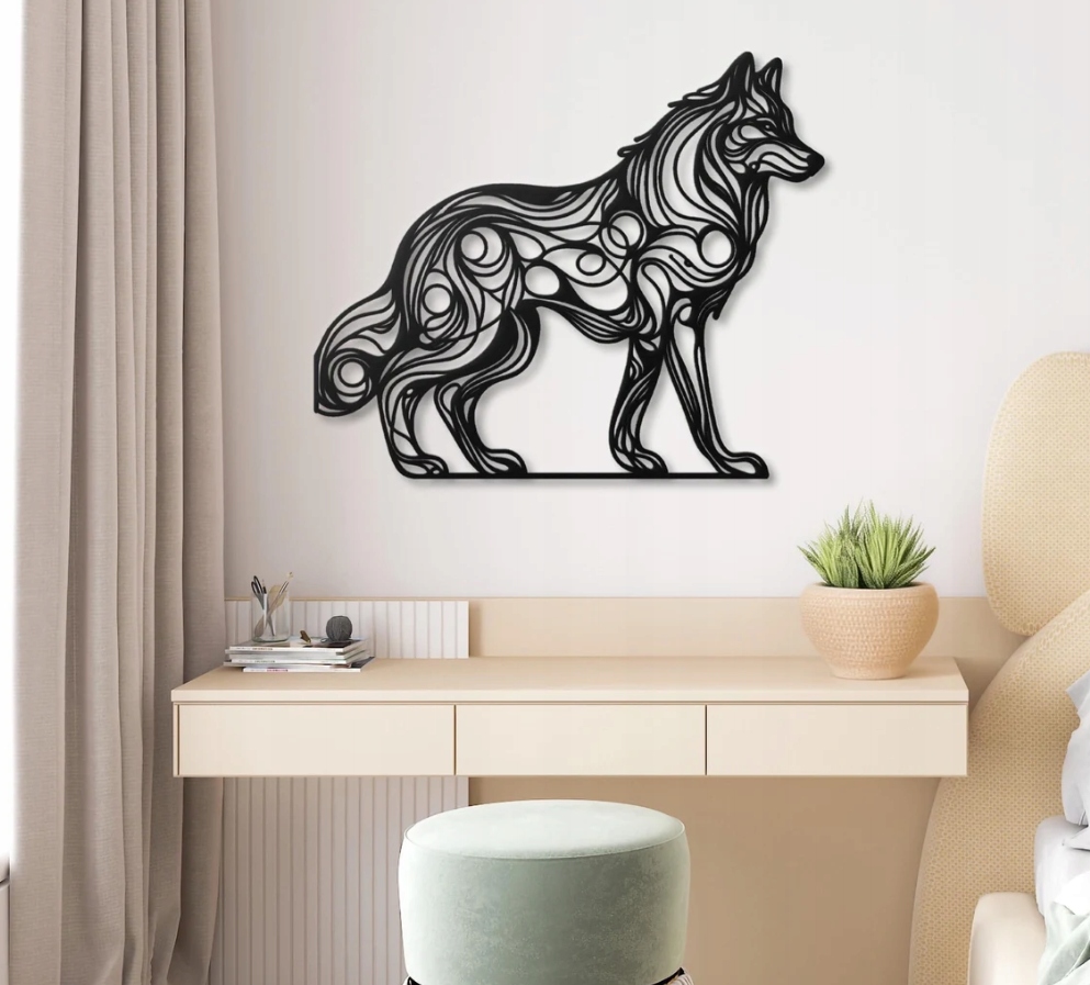 DEKORACJA ścienna Obraz wzór WILK - obrazek 2