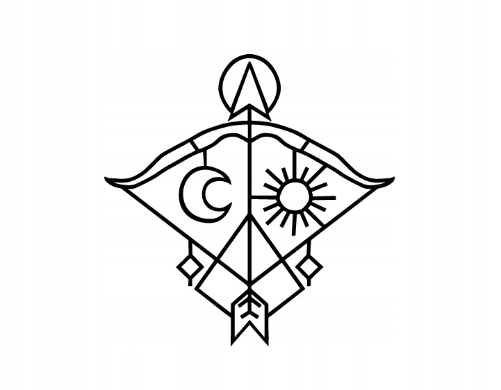 DEKORACJA ścienna Obraz wzór znak zodiaku strzelec