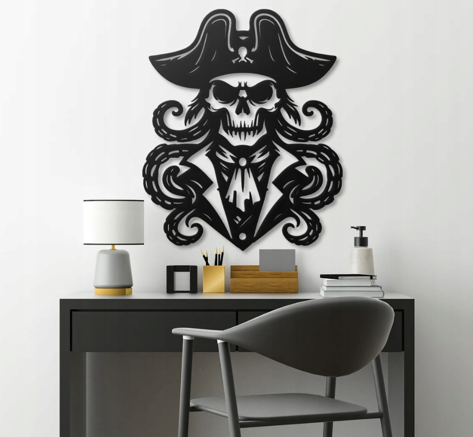 DEKORACJA ścienna Obraz wzór SZKIELET PIRAT - obrazek 3