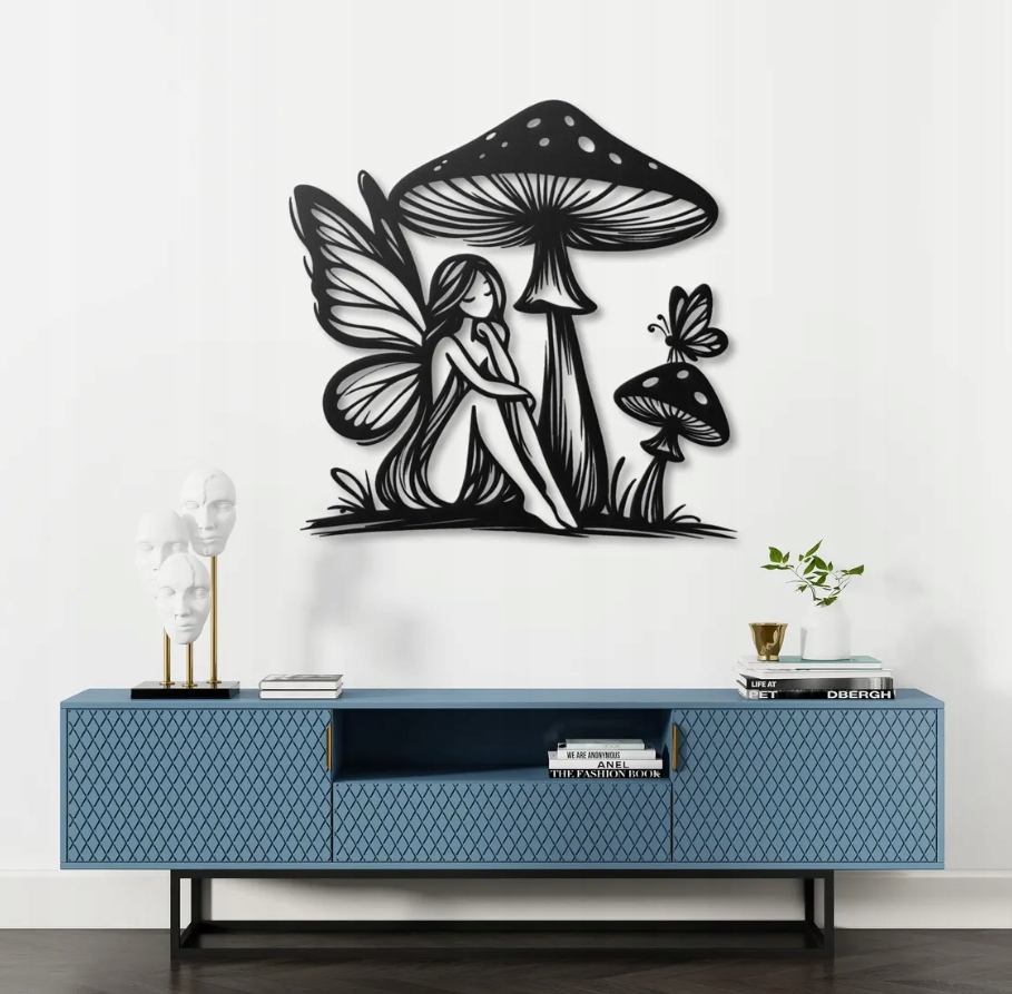 DEKORACJA ścienna Obraz wzór WRÓŻKA I MUCHOMOR - obrazek 2