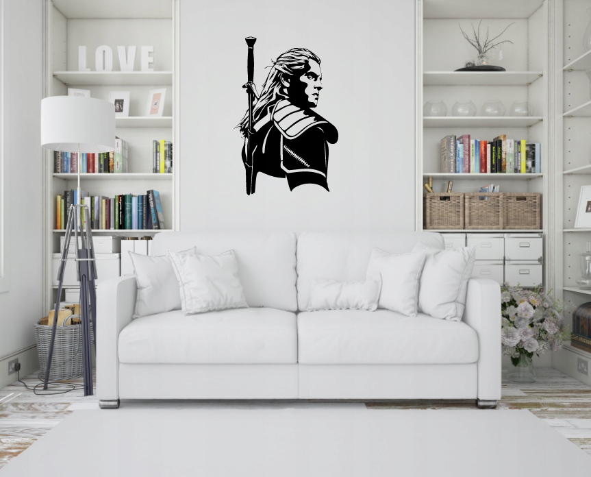 GERALT Z RIVII DEKORACJA PANEL ŚCIENNY NAKLEJKA OBRAZ - obrazek 3