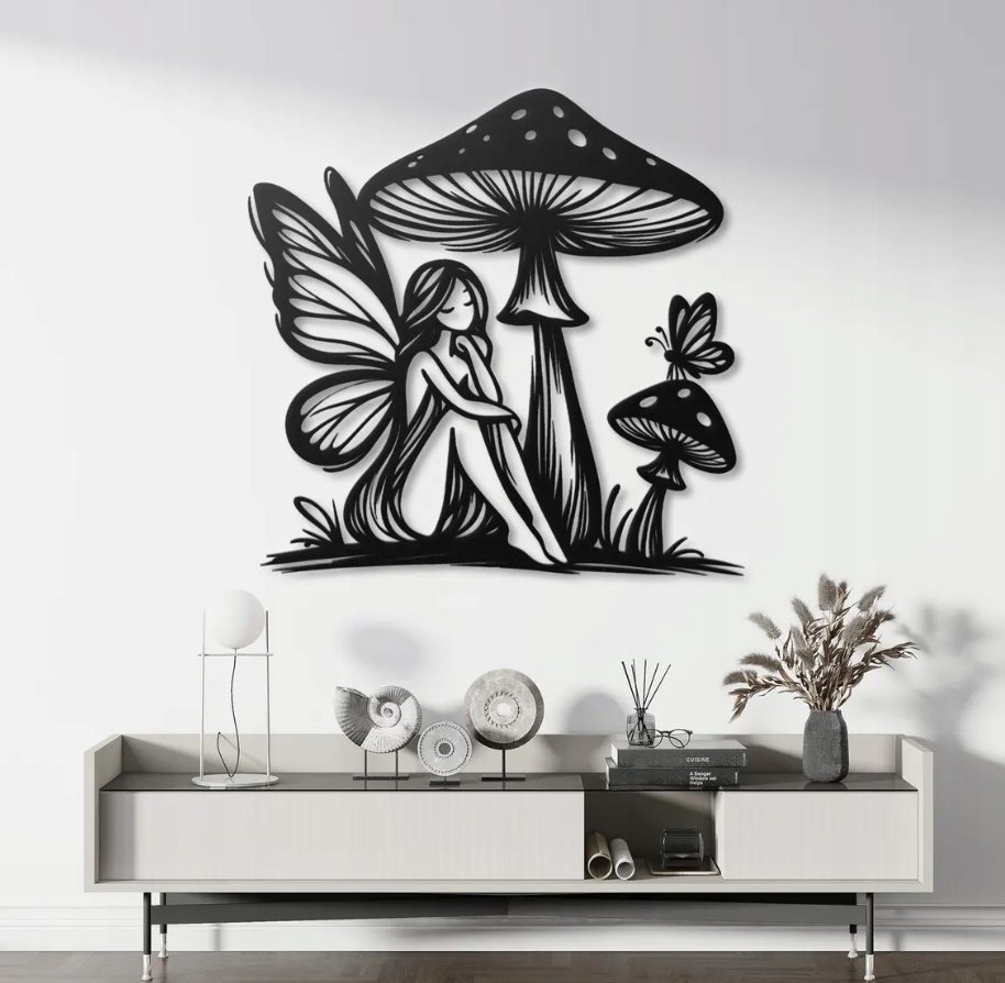 DEKORACJA ścienna Obraz wzór WRÓŻKA I MUCHOMOR - obrazek 3