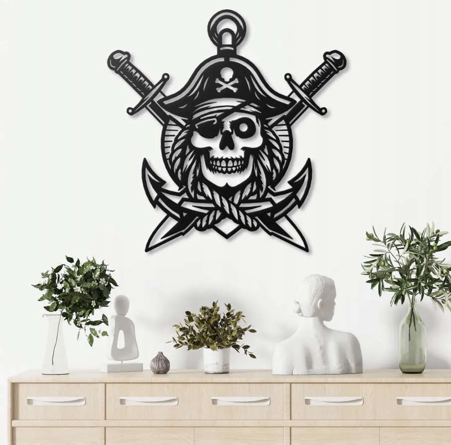 DEKORACJA ścienna Obraz wzór ZNAK PIRACKI - obrazek 2