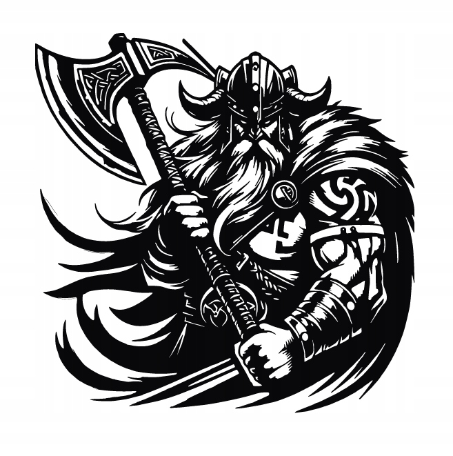 DEKORACJA ścienna Obraz wzór WIKING