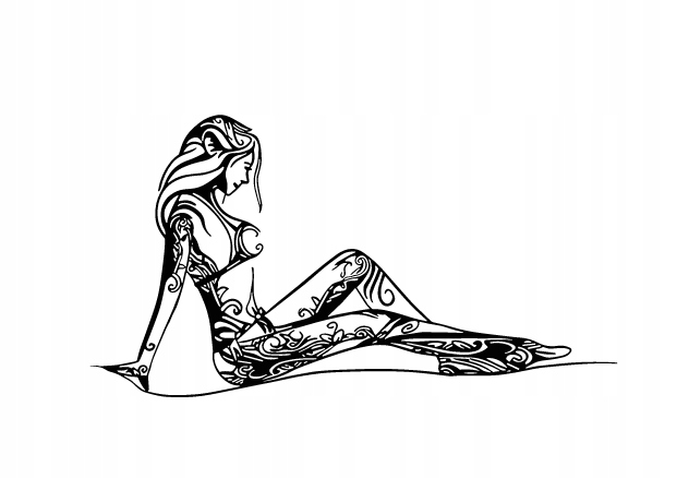 DEKORACJA ścienna Obraz wzór SYLWETKA KOBIETY