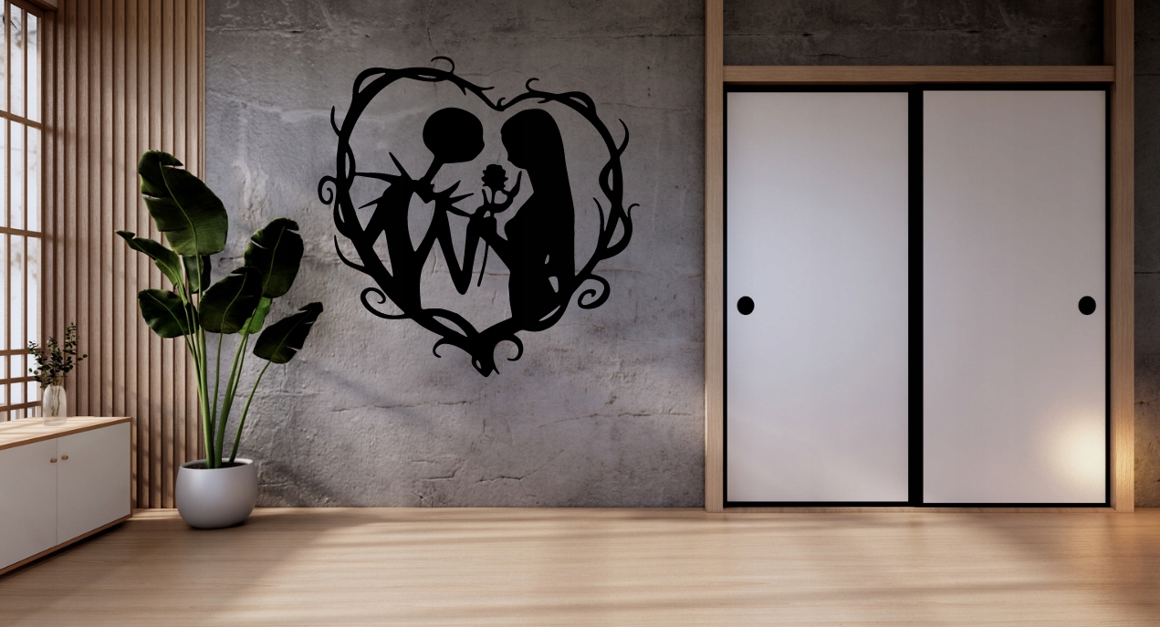 PARA SERCE DEKORACJA PANEL ŚCIENNY NAKLEJKA OBRAZ - obrazek 2