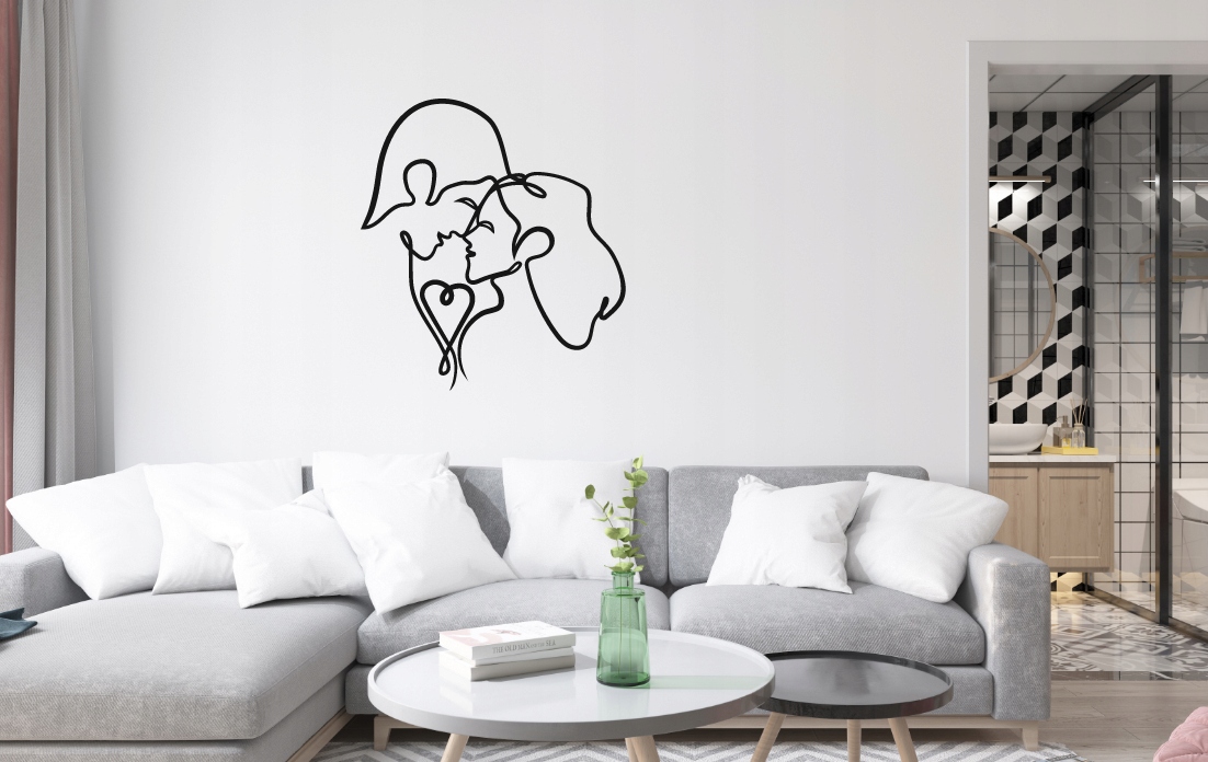 PARA MIŁOŚĆ PANEL ŚCIENNY NAKLEJKA OBRAZ - obrazek 3