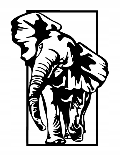 SŁOŃ DEKORACJA PANEL ŚCIENNY NAKLEJKA OBRAZ