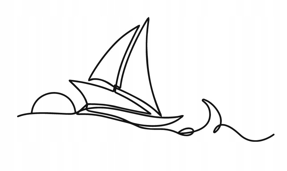 DEKORACJA ścienna Obraz wzór ŻAGLÓWKA