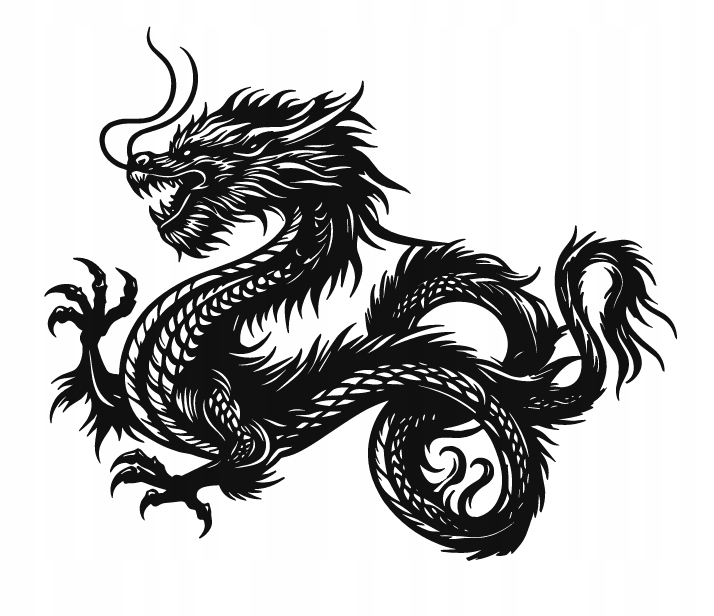 DEKORACJA ścienna Obraz wzór SMOK