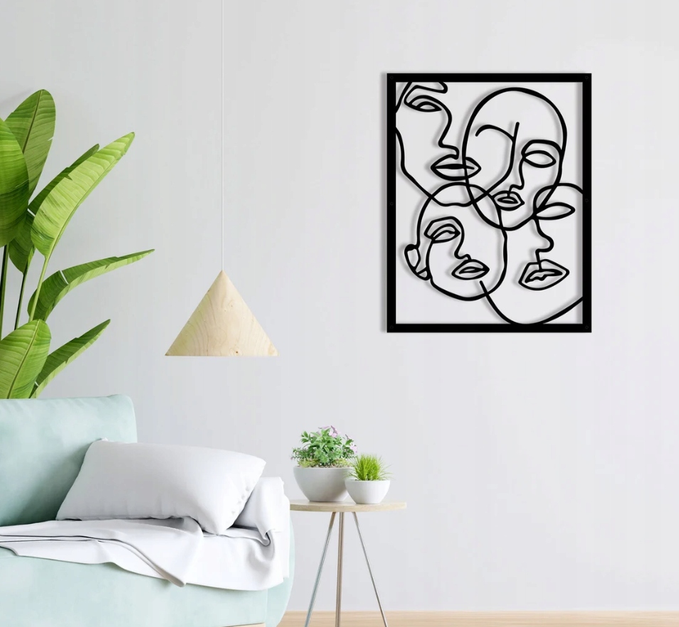 DEKORACJA ścienna Obraz wzór twarze kobiece - obrazek 2