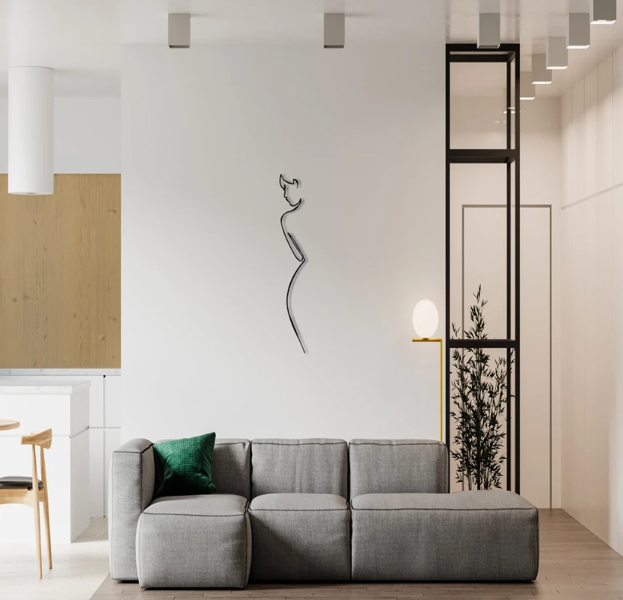 DEKORACJA ścienna Obraz wzór SYLWETKA KOBIETY - obrazek 3