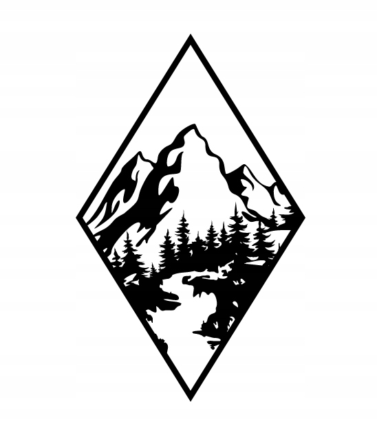 GÓRY PANEL ŚCIENNY NAKLEJKA OBRAZ