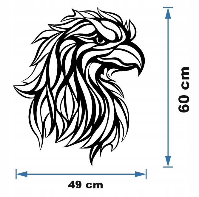 ORZEŁ PTAK DEKORACJA PANEL ŚCIENNY NAKLEJKA OBRAZ - obrazek 4