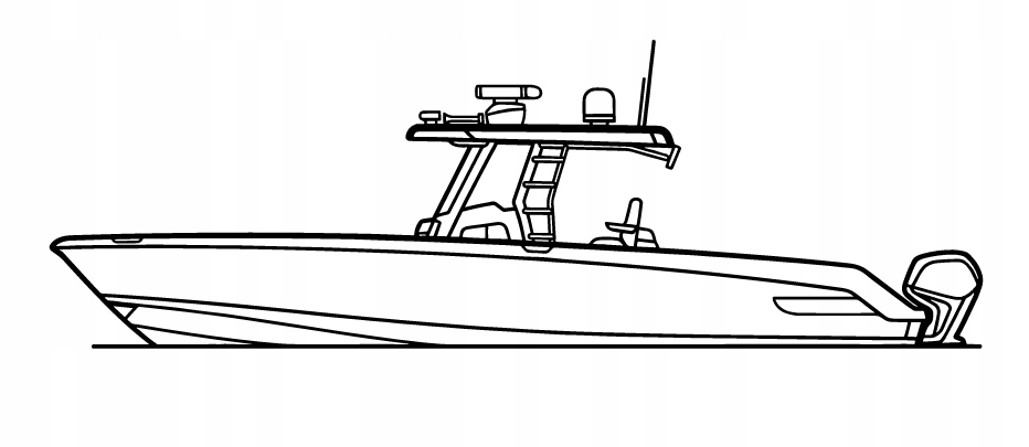 DEKORACJA ścienna Obraz BOAT MODEL 330 OUTRAGE