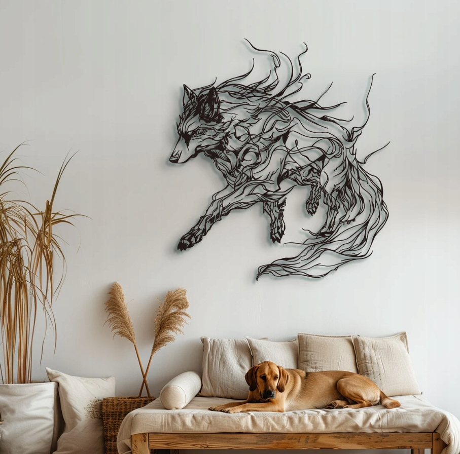 DEKORACJA ścienna Obraz wzór WILK - obrazek 2