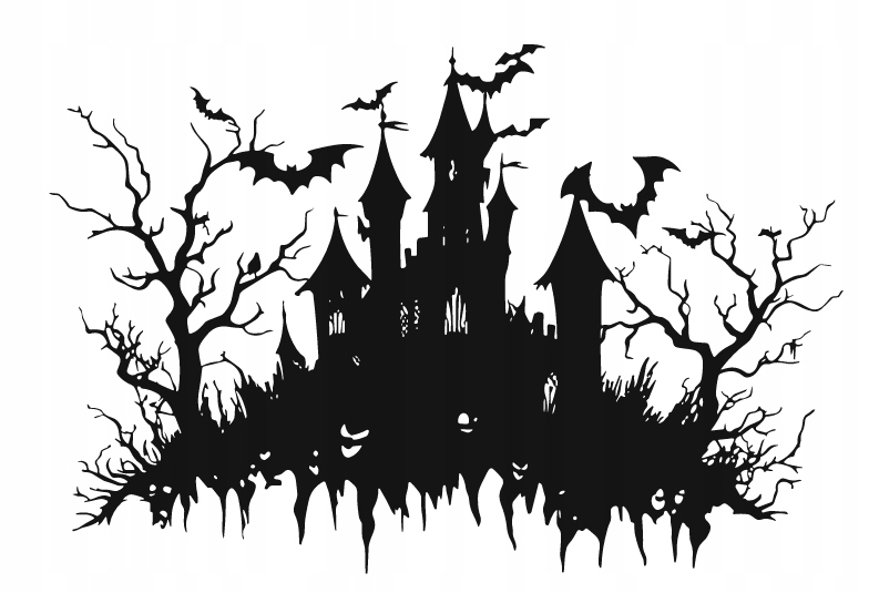 DEKORACJA ścienna Obraz wzór ZAMEK WIEDŹM