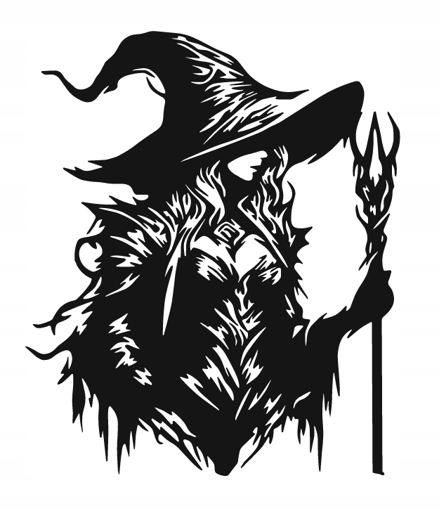 DEKORACJA ścienna Obraz wzór WIEDŹMA