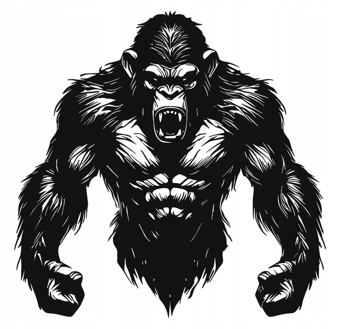 DEKORACJA ścienna Obraz wzór SZYMPANS