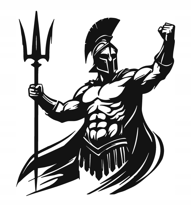 DEKORACJA ścienna Obraz wzór WOJOWNIK SPARTAŃSKI