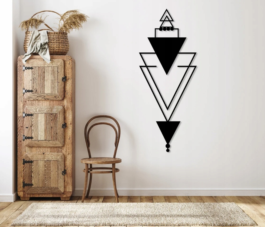 DEKORACJA ścienna Obraz wzór TRÓJKĄTY - obrazek 2