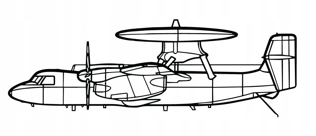 DEKORACJA ścienna Obraz E-2C HAWKEYE