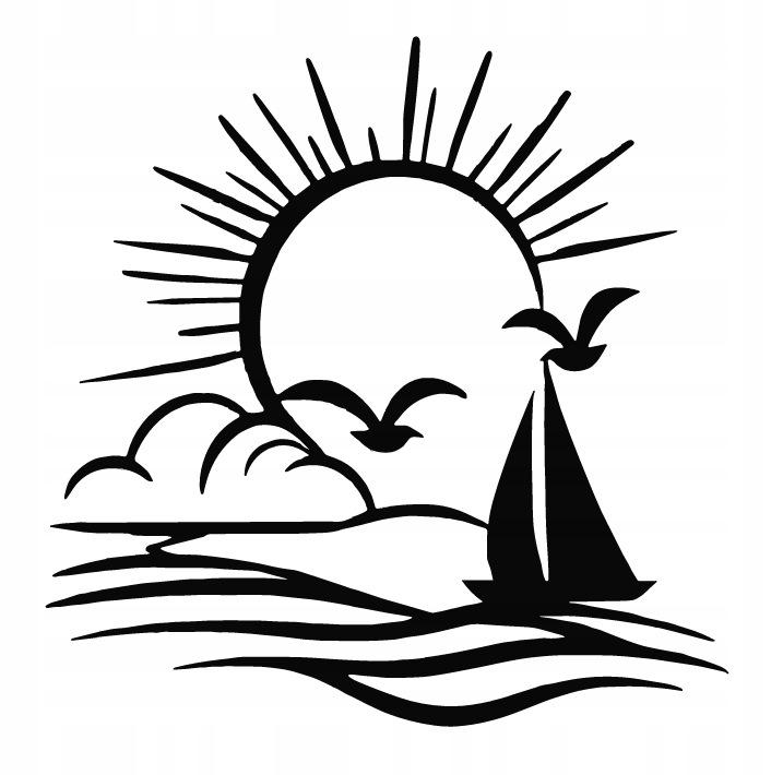 DEKORACJA ścienna Obraz wzór ZACHÓD SŁOŃCA