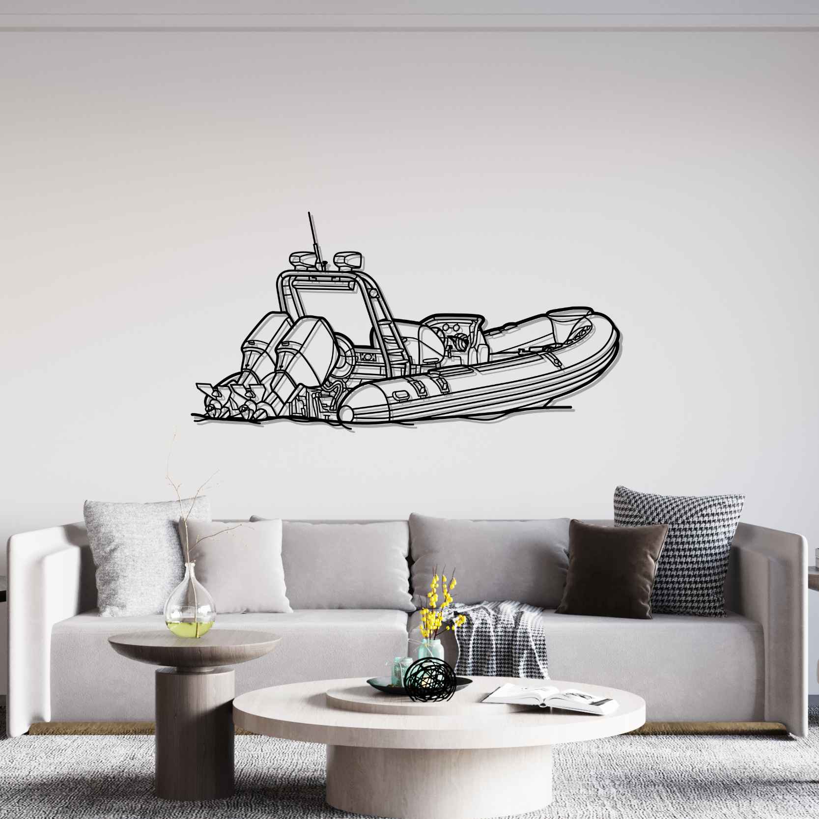 DEKORACJA ścienna Obraz BOAT MODEL RIB 22 ANGLE - obrazek 3