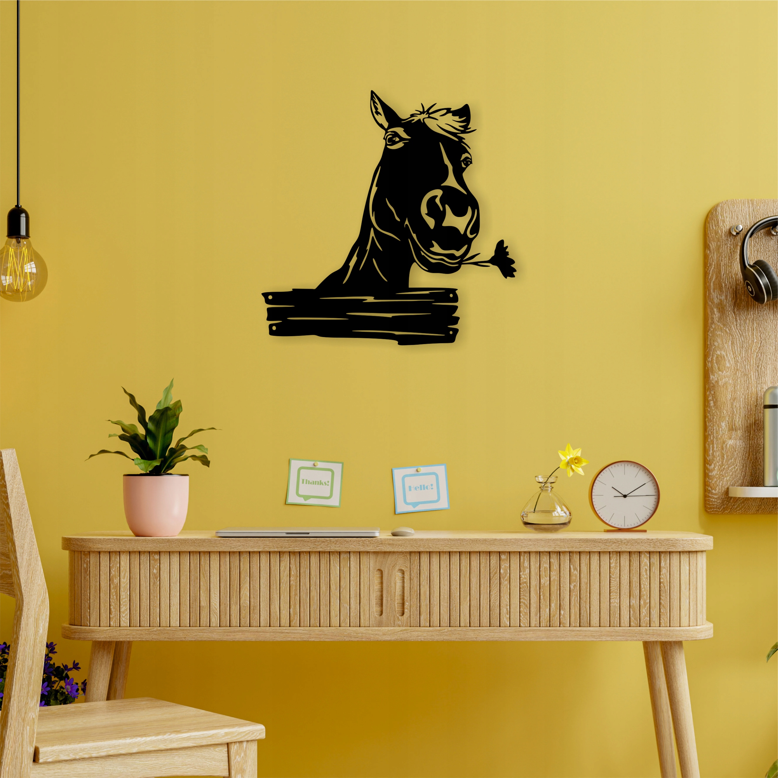 KOŃ DEKORACJA PANEL ŚCIENNY NAKLEJKA OBRAZ - obrazek 3