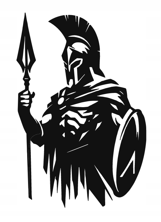 DEKORACJA ścienna Obraz wzór ŻOŁNIERZ SPARTAŃSKI