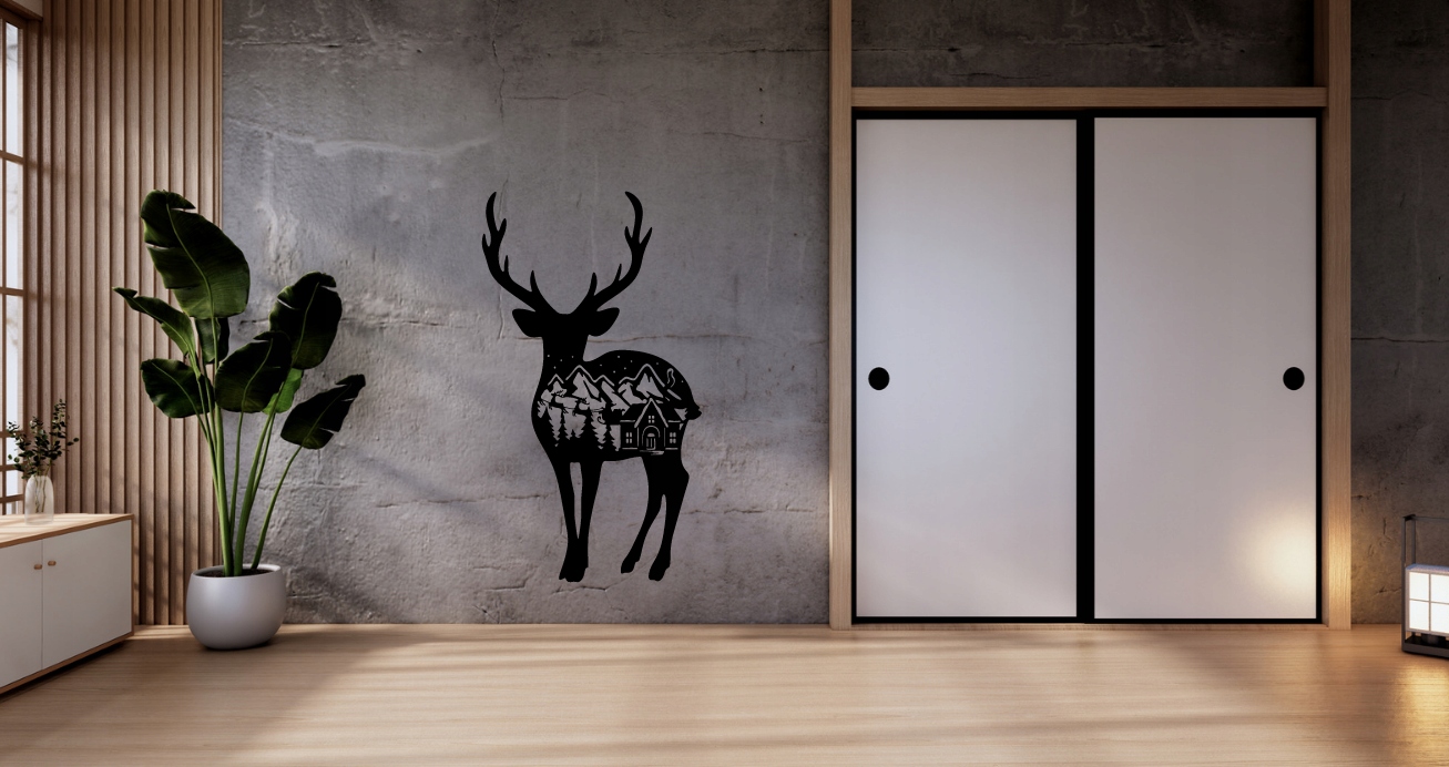 JELONEK DEKORACJA PANEL ŚCIENNY NAKLEJKA OBRAZ - obrazek 3