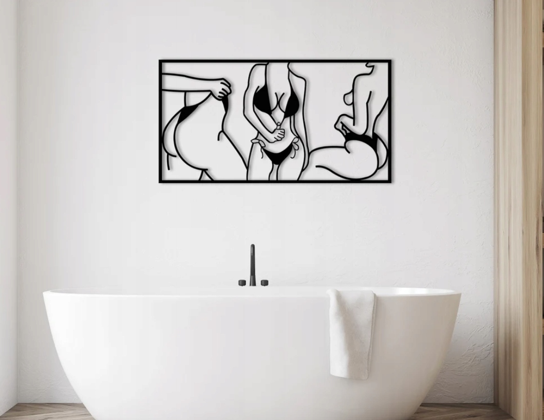 DEKORACJA ścienna Obraz wzór sylwetki kobiet - obrazek 2