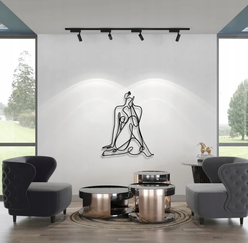 DEKORACJA ścienna Obraz wzór sylwetka nagiej kobiety - obrazek 3