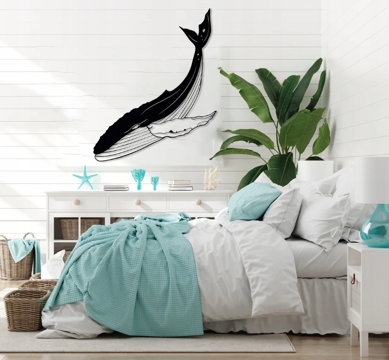 DEKORACJA ścienna Obraz wzór WIELORYB - obrazek 2