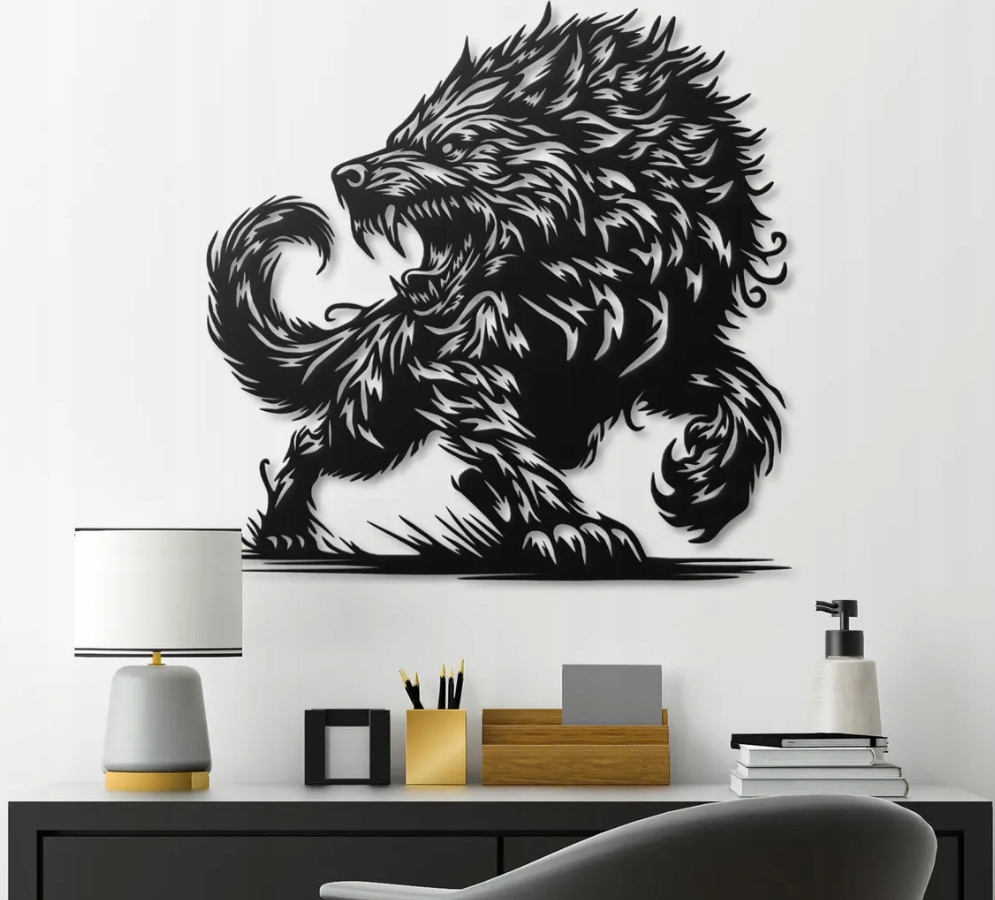 DEKORACJA ścienna Obraz wzór WILK - obrazek 3