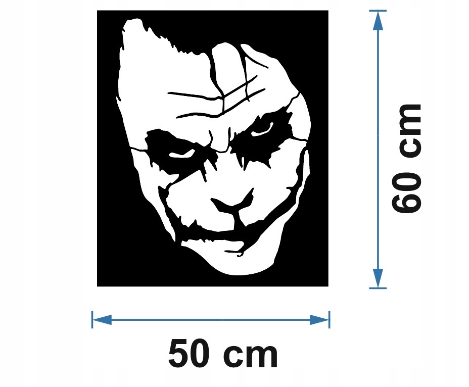 JOKER DEKORACJA PANEL ŚCIENNY NAKLEJKA OBRAZ - obrazek 4
