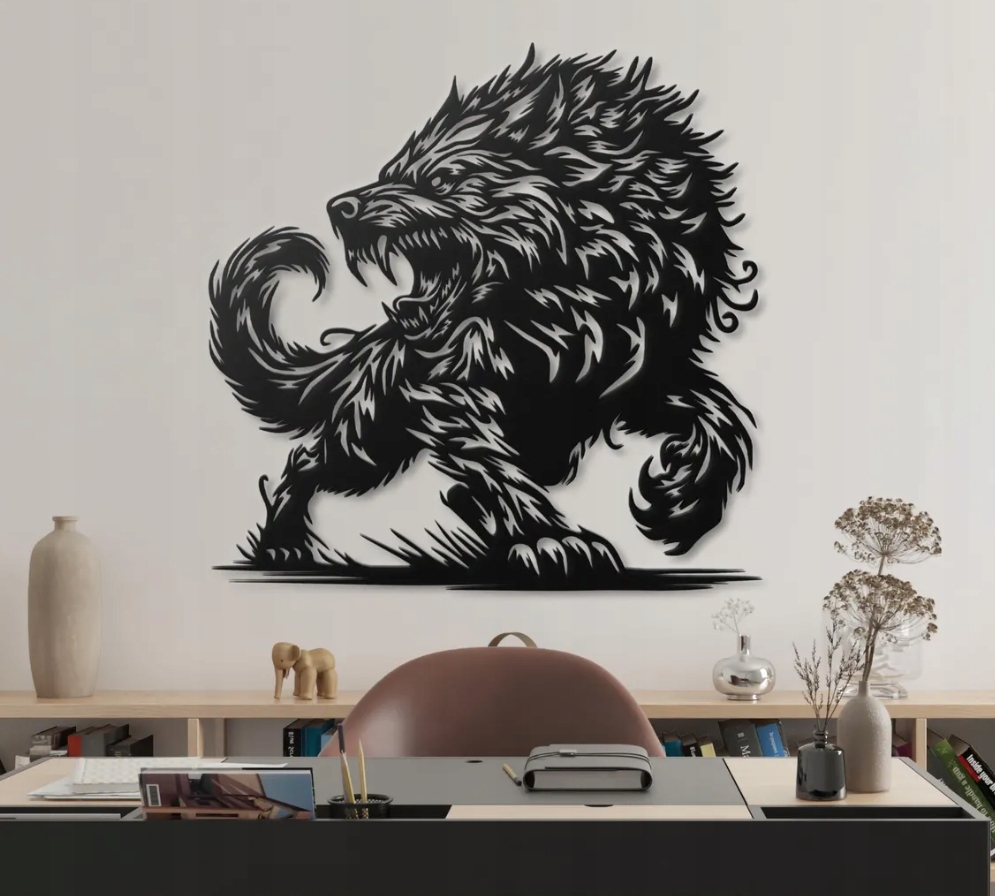 DEKORACJA ścienna Obraz wzór WILK - obrazek 2