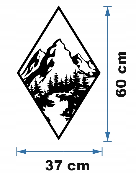 GÓRY PANEL ŚCIENNY NAKLEJKA OBRAZ - obrazek 4