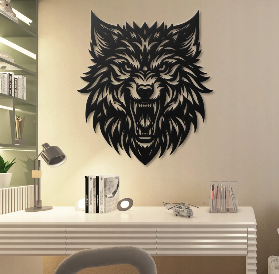 DEKORACJA ścienna Obraz wzór WILK - obrazek 3