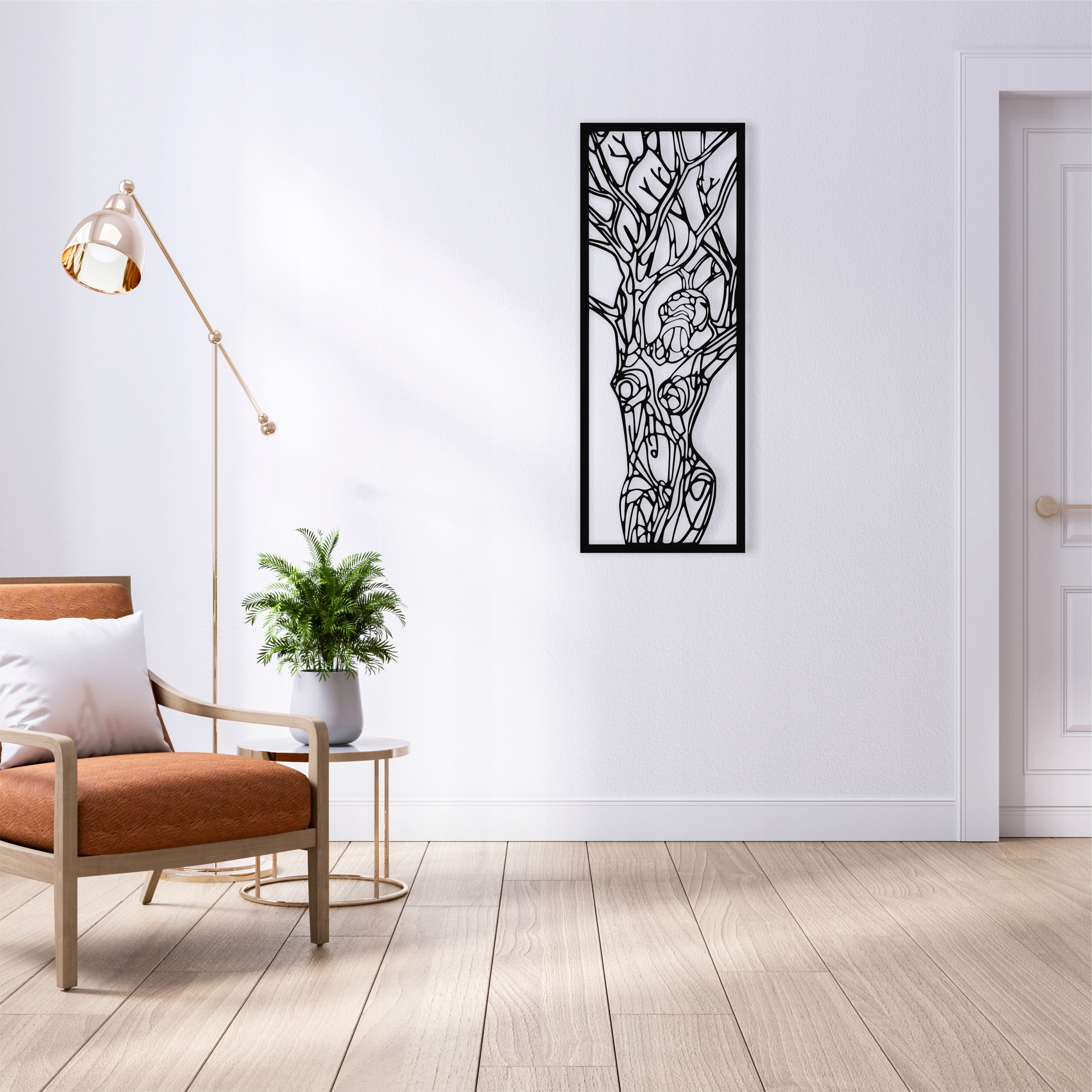 KOBIETA NATURA DESIGN PANEL ŚCIENNY NAKLEJKA OBRAZ - obrazek 3