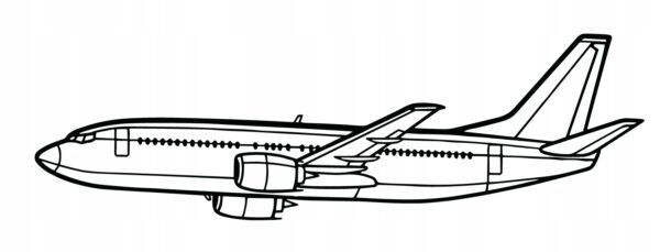 DEKORACJA ścienna Obraz B737-300