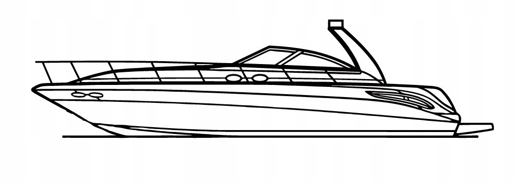 DEKORACJA ścienna Obraz BOAT MODEL 410 SUNDANCER