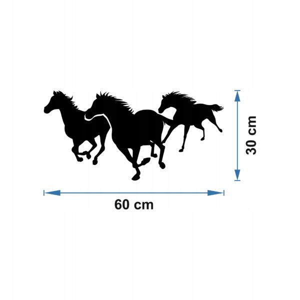 KONIE GALOP DEKORACJA PANEL ŚCIENNY NAKLEJKA - obrazek 4