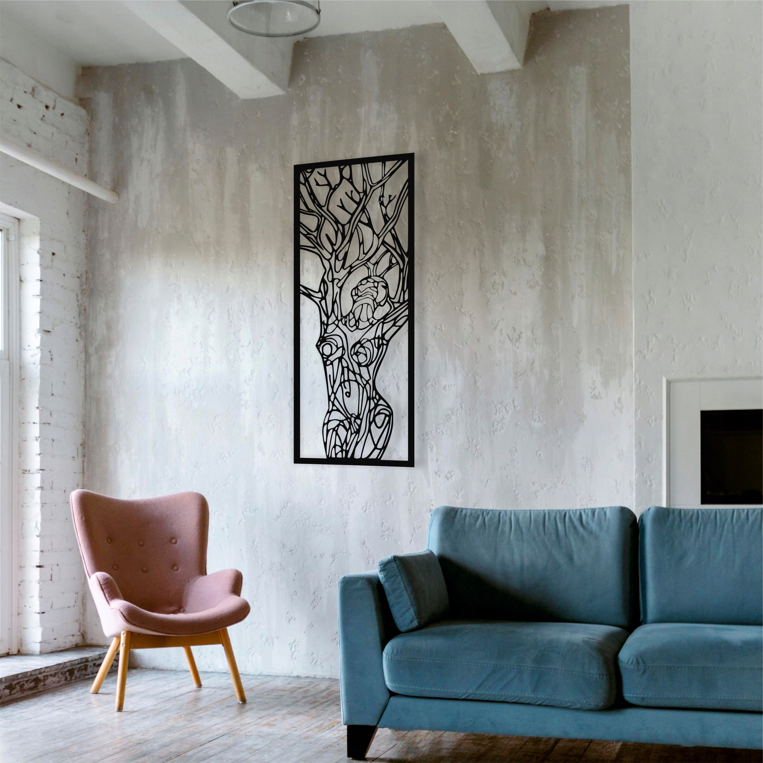 KOBIETA NATURA DESIGN PANEL ŚCIENNY NAKLEJKA OBRAZ - obrazek 2