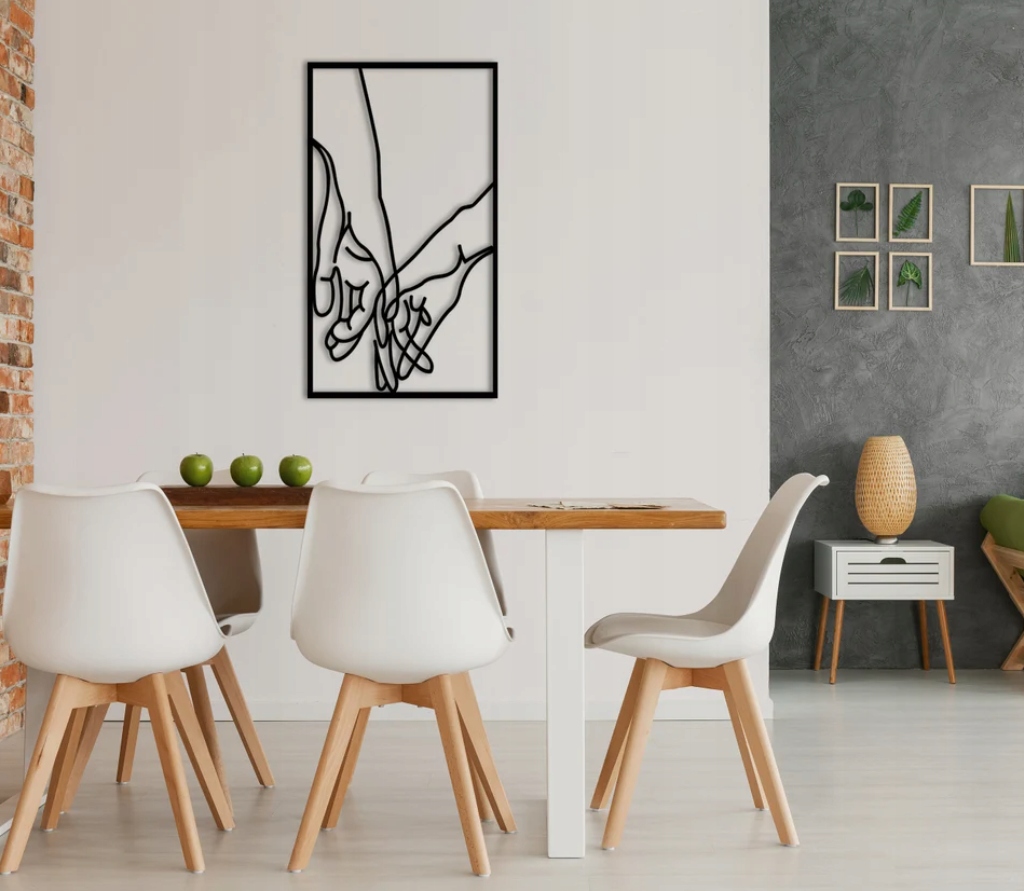 DEKORACJA ścienna Obraz wzór trzymające się ręce - obrazek 2