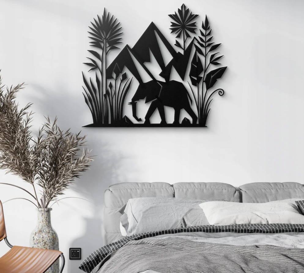 DEKORACJA ścienna Obraz wzór SŁOŃ W GÓRACH - obrazek 3