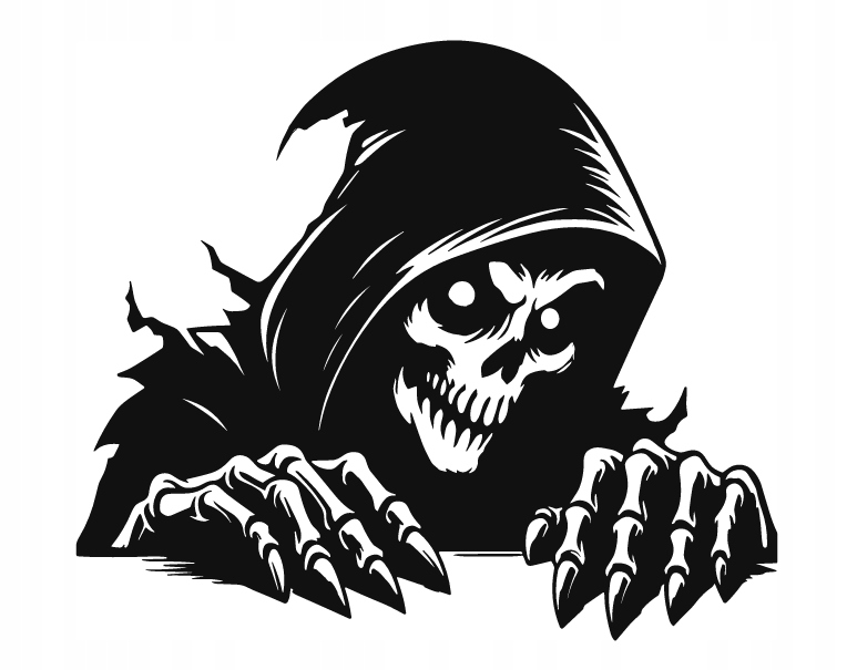 DEKORACJA ścienna Obraz wzór SZKIELET HALLOWEEN