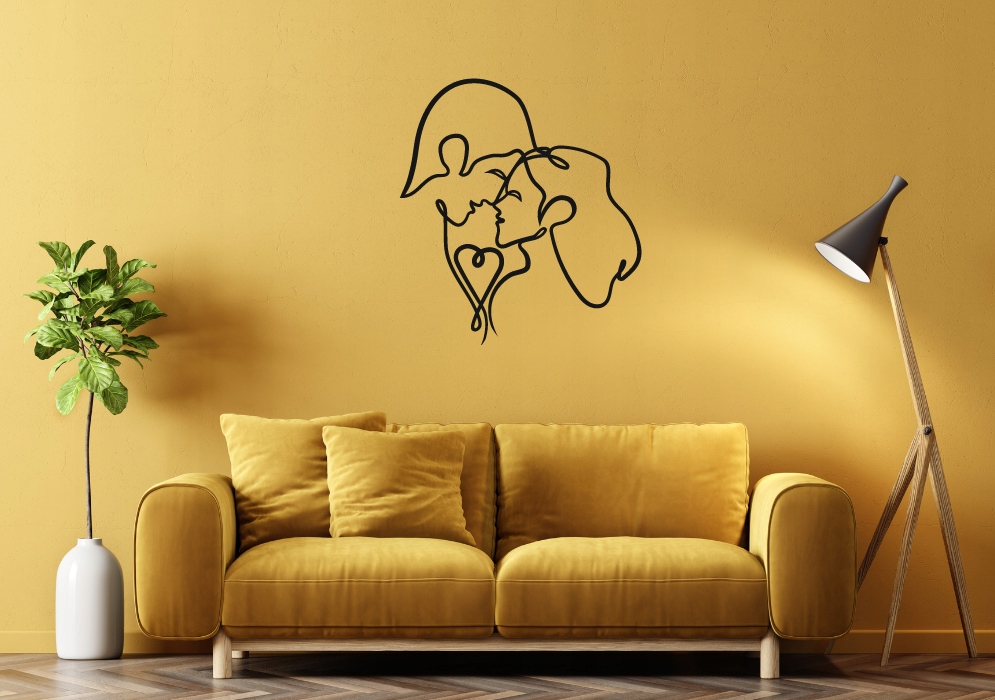 PARA MIŁOŚĆ PANEL ŚCIENNY NAKLEJKA OBRAZ - obrazek 2